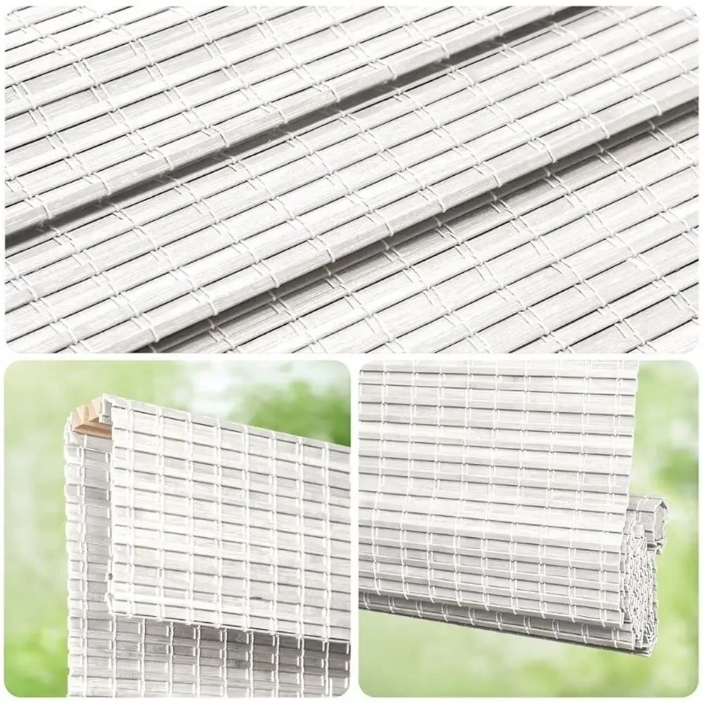 LazBlinds Cordless Bamboo Roman Shade 42.5